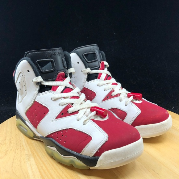 Nike Air Jordan 6 Retro BG Carmine Size 7Y - Picture 4 of 9